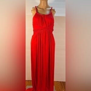 MAX STUDIO MAXI RED DRESS SIZE XS